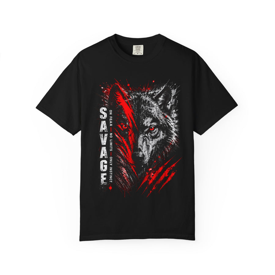 Savage Wolf “Stronger Than Yesterday” Graphic T-Shirt