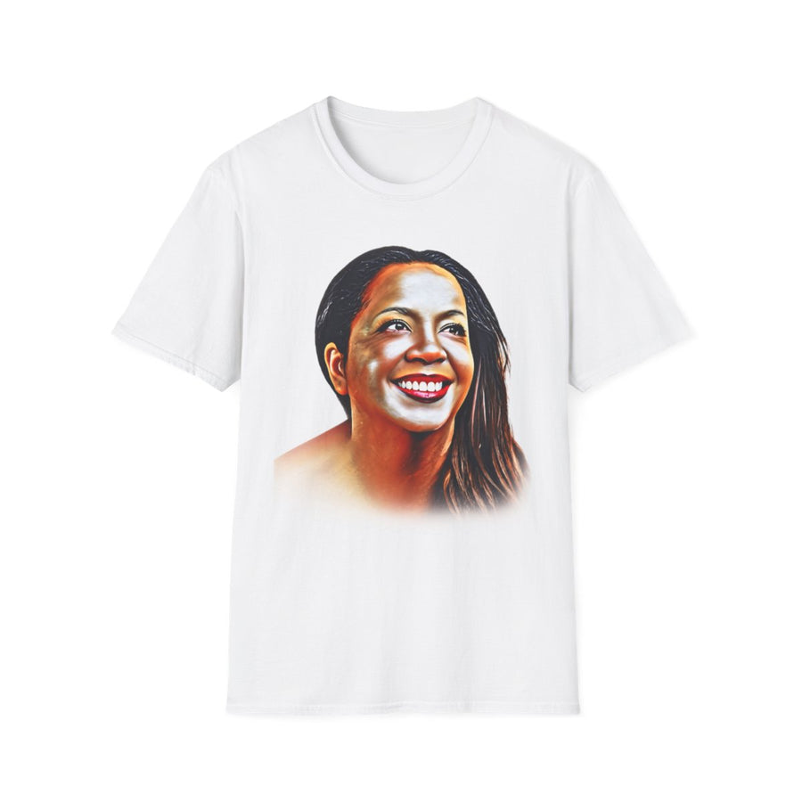 Kērd DaiKur Portrait Tee | Vibrant Smiling Face Artist Graphic T-Shirt