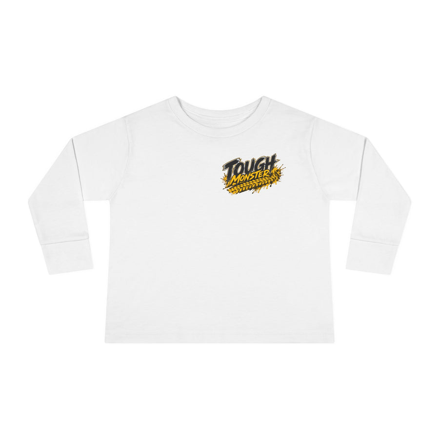 Toddler Long Sleeve Tee – Tough Monster Monster Truck Design